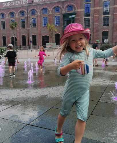 Brewery Square fountains