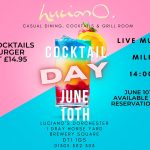 Luciano’s Cocktail Day ! Burger and two Cocktails £14.95