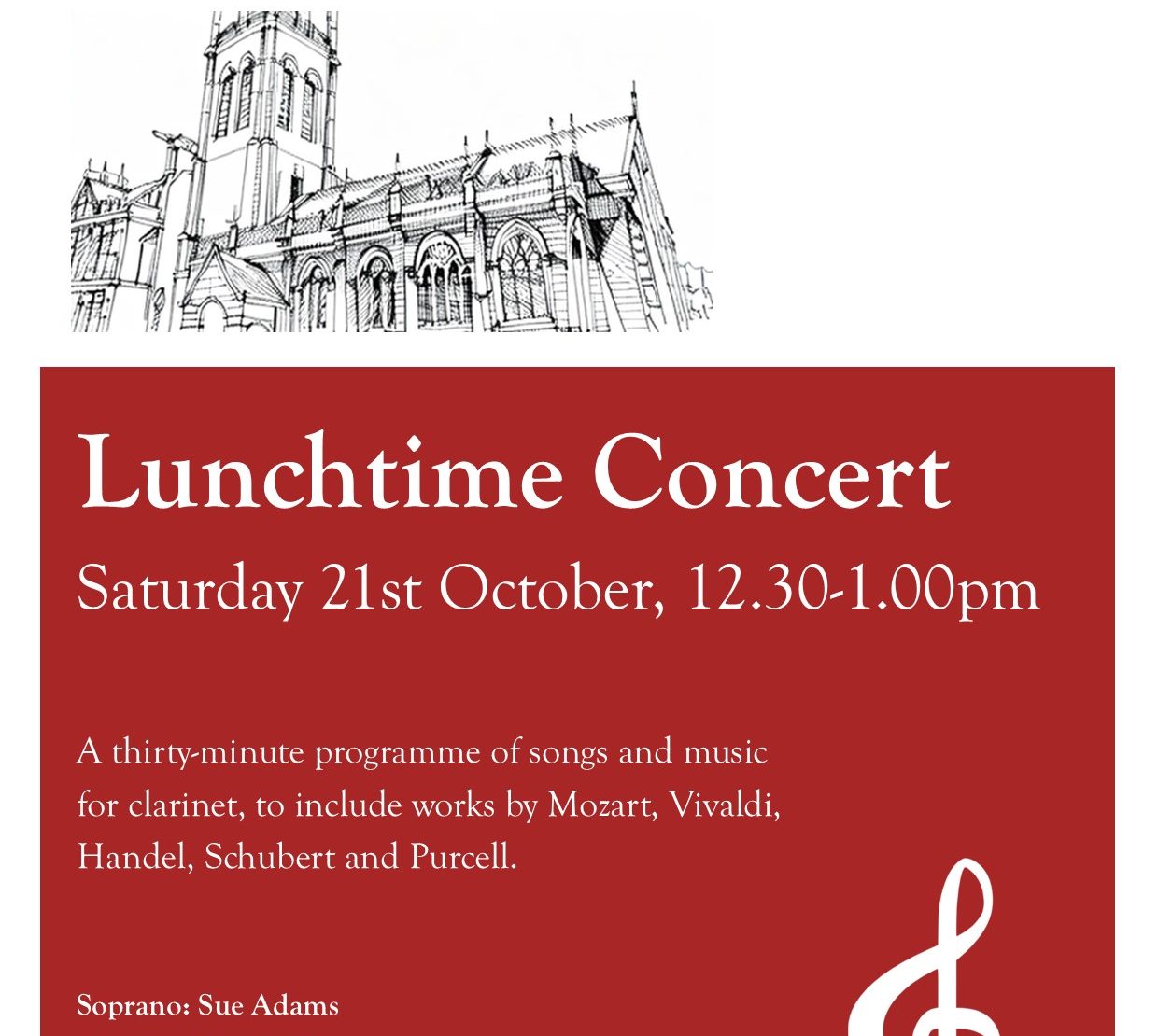 Lunchtime concert poster