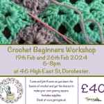 Crochet Beginners – 19th Feb & 26th Feb 2024
