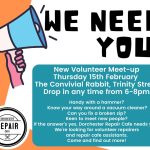 Dorchester Repair Cafe: Volunteer Meet up!