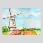 Dutch Tulips Watercolour Experience