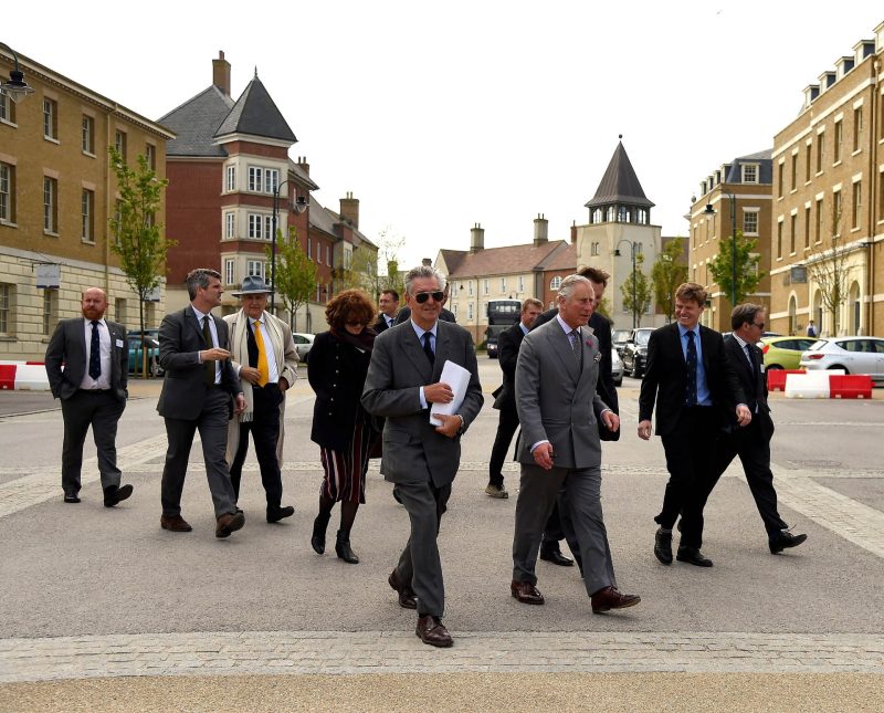 King Charles III in Poundbury - Image credit Finnbarr Webster